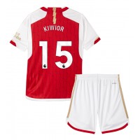 Arsenal Jakub Kiwior #15 Hemmatröja Barn 2023-24 Kortärmad (+ Korta byxor)